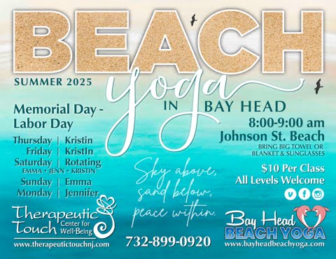 2025 beach yoga postcard